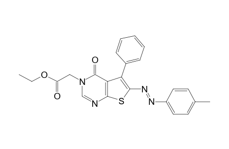 ETHYL-2-[4-OXO-5-PHENYL-6-(PARA-TOLYLAZO)-THIENO-[2,3-D]-PYRIMIDIN-3(4H)-YL]-ACETATE