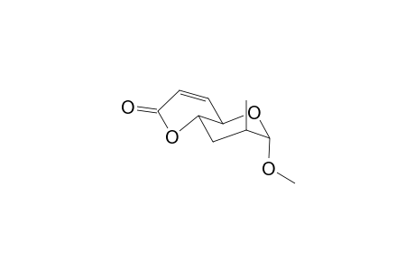 (Methyl 2,3,6,7-tetradeoxy-2-C-methyl-.alpha.-D-arabino-oct-6-eno-1,5-pyranosid)-urono-8,4-lactone