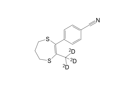 4-[3-(trideuteriomethyl)-6,7-dihydro-5H-1,4-dithiepin-2-yl]benzenecarbonitrile