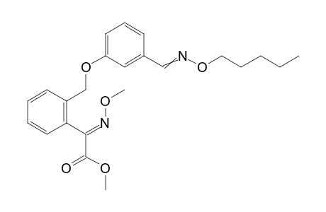 Benzeneacetic acid, alpha-(methoxyimino)-2-[[3-[[(pentyloxy)imino]methyl]phenoxy]methyl]-, methyl ester, (?,E)-