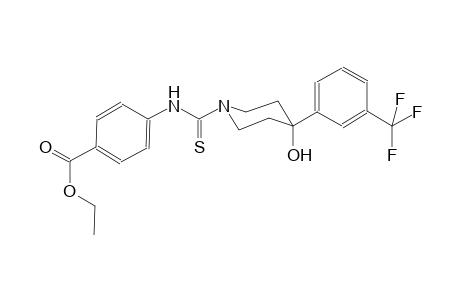 benzoic acid, 4-[[[4-hydroxy-4-[3-(trifluoromethyl)phenyl]-1-piperidinyl]carbonothioyl]amino]-, ethyl ester