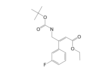 (E)-4-(tert-butoxycarbonylamino)-3-(3-fluorophenyl)but-2-enoic acid ethyl ester