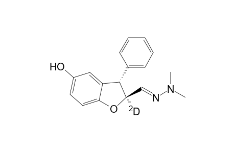 trans-2,3-Dihydro-5-hydroxy-3-phenyl-2-deuteriobenzo-furan-2-carboxaldehyde N,N-dimethylhydrazone