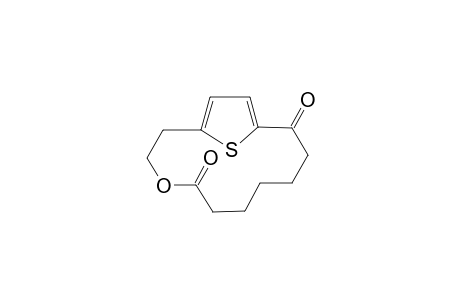 8-Oxa[10]-.alpha.-cyclothiene-1,7-dione