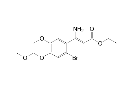 (Z)-3-amino-3-[2-bromo-5-methoxy-4-(methoxymethoxy)phenyl]-2-propenoic acid ethyl ester