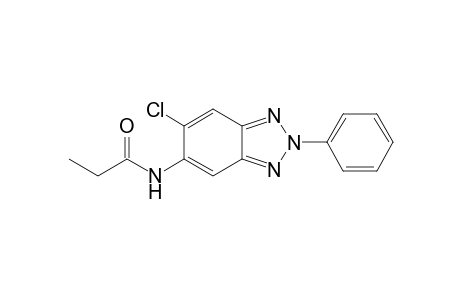 N-(6-chloro-2-phenyl-2H-1,2,3-benzotriazol-5-yl)propanamide