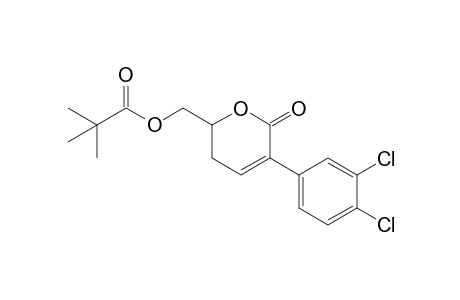 [5-(3,4-dichlorophenyl)-6-oxidanylidene-2,3-dihydropyran-2-yl]methyl 2,2-dimethylpropanoate