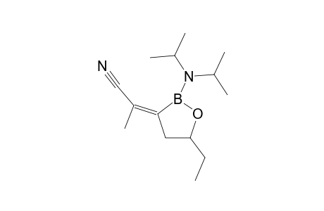 (E)-2-DIISOPROPYLAMINO-3-(1-CYANOETHYLIDENE)-5-ETHYL-1,2-OXABOROLANE