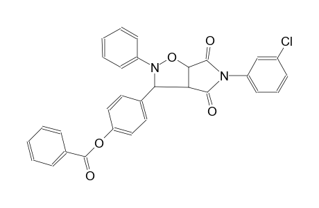 4-[5-(3-chlorophenyl)-4,6-dioxo-2-phenylhexahydro-2H-pyrrolo[3,4-d]isoxazol-3-yl]phenyl benzoate