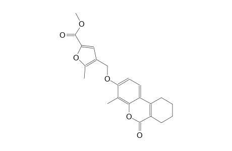 methyl 5-methyl-4-{[(4-methyl-6-oxo-7,8,9,10-tetrahydro-6H-benzo[c]chromen-3-yl)oxy]methyl}-2-furoate