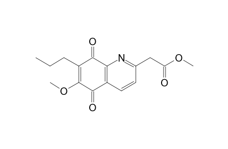 2-(Methoxycarbonylmethyl)-6-methoxy-7-propyl-5,8-quinolinedione