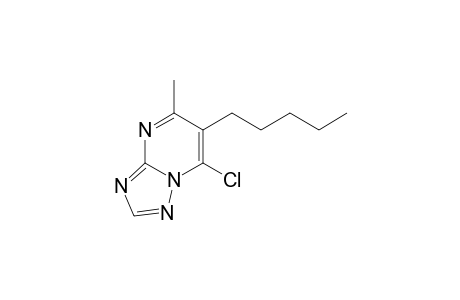 [1,2,4]Triazolo[1,5-a]pyrimidine, 7-chloro-5-methyl-6-pentyl-