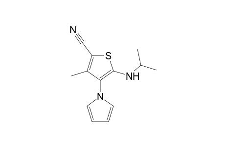 5-(Isopropylamino)-3-methyl-4-(1H-pyrrol-1-yl)thiophene-2-carbonitrile