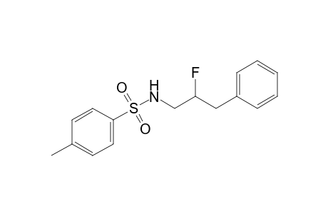 N-(2-fluoranyl-3-phenyl-propyl)-4-methyl-benzenesulfonamide