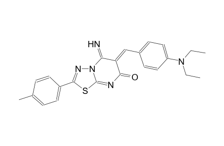 7H-[1,3,4]thiadiazolo[3,2-a]pyrimidin-7-one, 6-[[4-(diethylamino)phenyl]methylene]-5,6-dihydro-5-imino-2-(4-methylphenyl)-, (6Z)-