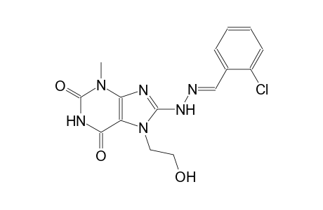 2-chlorobenzaldehyde [7-(2-hydroxyethyl)-3-methyl-2,6-dioxo-2,3,6,7-tetrahydro-1H-purin-8-yl]hydrazone