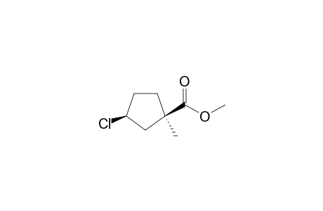 (1R,3S)-3-chloro-1-methyl-cyclopentane-1-carboxylic acid methyl ester