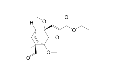 Ethyl (E)-3'-[(1.alpha.,2S*,4.alpha.,8S*)-8-Formyl-2,4-dimethoxy-8-methyl-3-oxobicyclo[2.2.2]oct-5-en-2-yl]acrylate