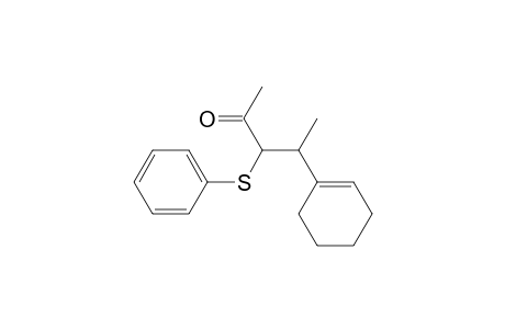 2-Pentanone, 4-(1-cyclohexen-1-yl)-3-(phenylthio)-