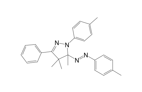 4,4,5-Trimethyl-1-(4-methylphenyl)-5-(4-methylphenylazo)-3-phenyl-2-pyrazoline