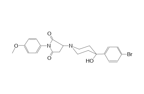 2,5-pyrrolidinedione, 3-[4-(4-bromophenyl)-4-hydroxy-1-piperidinyl]-1-(4-methoxyphenyl)-