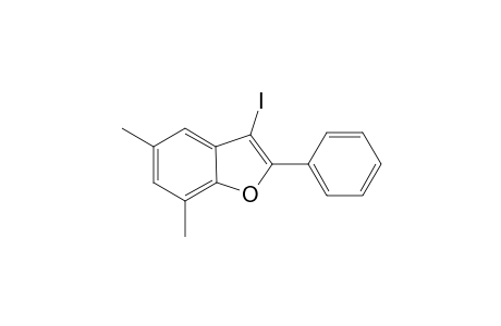 3-Iodo-5,7-dimethyl-2-phenyl-benzofuran