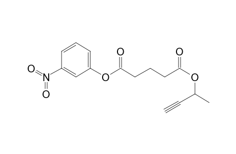 Glutaric acid, but-3-yn-2-yl 3-nitrophenyl ester