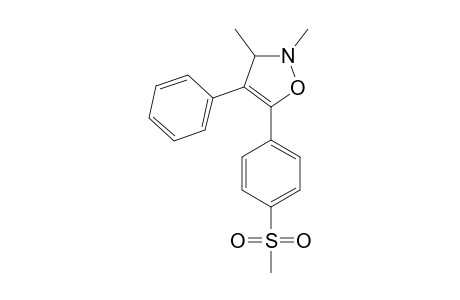 2,3-DIMETHYL-5-(4-METHYLSULFONYLPHENYL)-4-PHENYL-4-ISOXAZOLINE