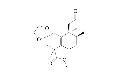 (7'S,8'S)-4',7',8'-Trimethyl-8'-(2-oxo-ethyl)-3',4',5',6',7',8'-hexahydro-1'H-spiro[[1,3]dioxolane-2,2'-naphthalene]-4'-carboxylic acid methyl ester