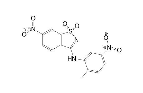 N-(2-methyl-5-nitrophenyl)-6-nitro-1,2-benzisothiazol-3-amine 1,1-dioxide
