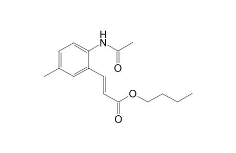 (E)-(n)-Butyl 3-(2-acetamido-5-methylphenyl)acrylate