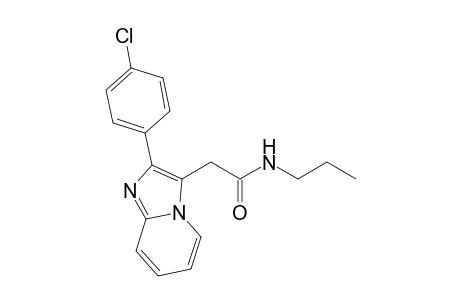 2-[2-(4-chlorophenyl)-3-imidazo[1,2-a]pyridinyl]-N-propylacetamide