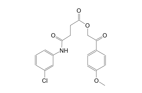 butanoic acid, 4-[(3-chlorophenyl)amino]-4-oxo-, 2-(4-methoxyphenyl)-2-oxoethyl ester
