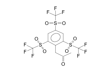1-ACETONYL-2,4,6-TRIFLUOROMETHYLSULPHONYLBENZENE