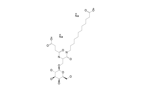 3-O-(BETA-D-GALACTOPYRANOSYL)-N-(3-CARBOXYPROPIONYL)-L-SERINE-11-CARBOXYUNDECANAMIDE-SODIUM-SALT;II-GAL-SER-[C11CO2NA]-[C3CO2NA]