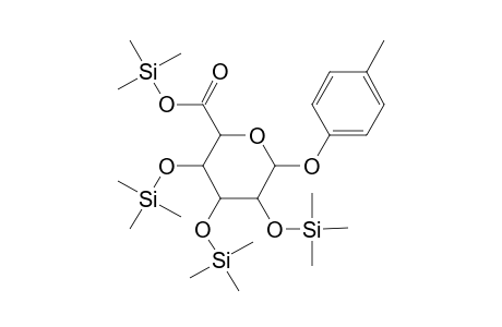 p-Tolyl-.beta.-D-glucuronide, tris(trimethylsilyl) ether, trimethylsilyl ester