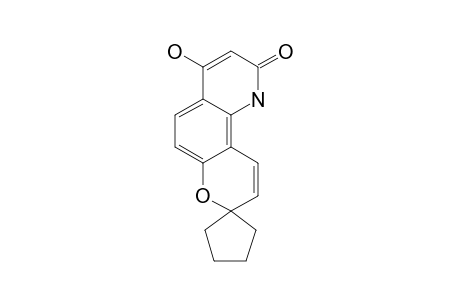 4'-HYDROXYSPIRO-[CYCLOPENTANE-1,8'-8'H-PYRANO-[2,3-H]-QUINOLIN-2'(1'H)-ONE]