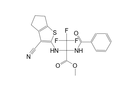 Propionic acid, 2-benzoylamino-2-(3-cyano-5,6-dihydro-4H-cyclopenta[b]thiophen-2-ylamino)-3,3,3-trifluoro-, methyl ester