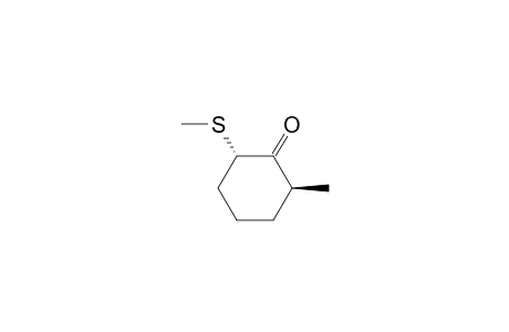 (2S*,6S*)-2-Methyl-6-(methylthio)cyclohexanone