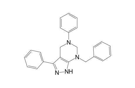 3,5-diphenyl-7-(phenylmethyl)-4,6-dihydro-2H-pyrazolo[3,4-d]pyrimidine