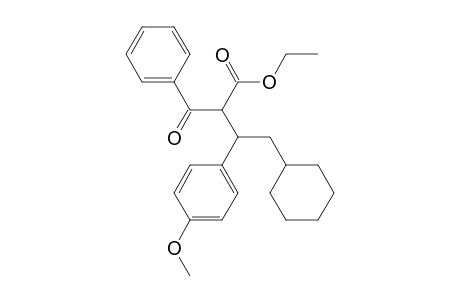 ethyl 2-benzoyl-4-cyclohexyl-3-(4-methoxyphenyl)butanoate