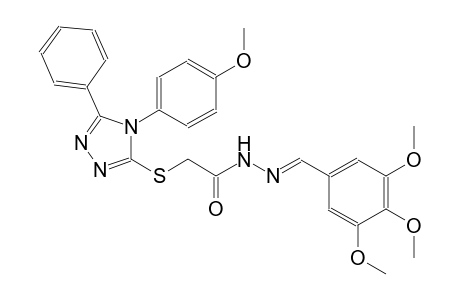 2-{[4-(4-methoxyphenyl)-5-phenyl-4H-1,2,4-triazol-3-yl]sulfanyl}-N'-[(E)-(3,4,5-trimethoxyphenyl)methylidene]acetohydrazide