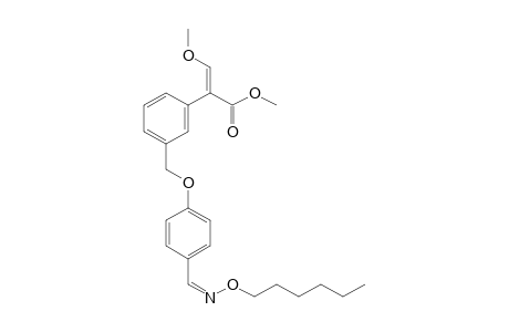 Benzeneacetic acid, 3-[[4-[[(hexyloxy)imino]methyl]phenoxy]methyl]-alpha-(methoxymethylene)-, methyl ester