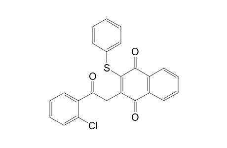 1,4-Naphthalenedione, 2-[2-(2-chlorophenyl)-2-oxoethyl]-3-(phenylthio)-