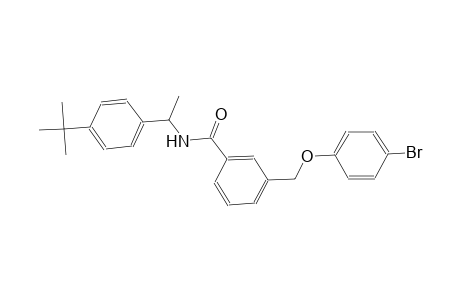 3-[(4-bromophenoxy)methyl]-N-[1-(4-tert-butylphenyl)ethyl]benzamide