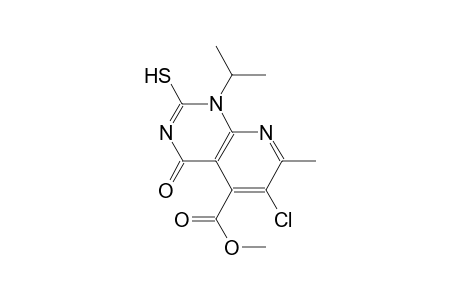 pyrido[2,3-d]pyrimidine-5-carboxylic acid, 6-chloro-1,4-dihydro-2-mercapto-7-methyl-1-(1-methylethyl)-4-oxo-, methyl ester