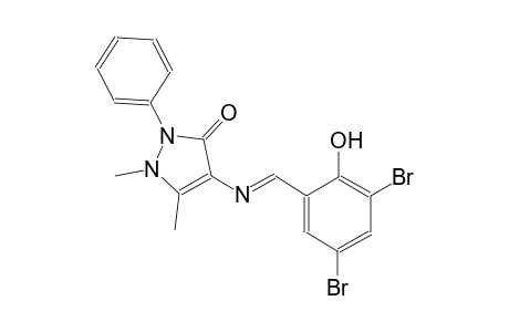 4-{[(E)-(3,5-dibromo-2-hydroxyphenyl)methylidene]amino}-1,5-dimethyl-2-phenyl-1,2-dihydro-3H-pyrazol-3-one