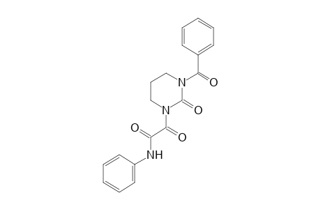 3-BENZOYL-2-OXOTETRAHYDRO-1(2H)-PYRIMIDINEGLYOXYLANILIDE