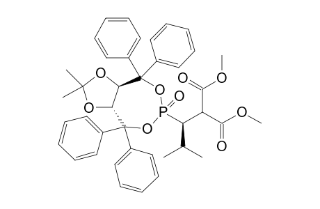 2-{(S)-1-[(3aR,8aR)-2,2-Dimethyl-6-oxo-4,4,8,8-tetraphenyl-6.lamda.5-phosphepino[4,5-d][1,3]dioxol-6-yl]-2-methylpropyl}malonic acid dimethyl ester