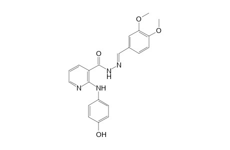 (E)-N'-(3,4-Dimethoxybenzylidene)-2-(4-hydroxyphenylamino)nicotinohydrazide